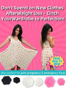 4/2/1pcs Women Multi-Functional Clothing Button Accessories, Waistline Fastener For Fixing Short Sleeve Tops Or Dresses