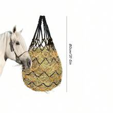 1pc Hay Net, Hanging Hay Feeder Bag, Durable Polyester (PET) Material, For Horse Stable, Toy, Pet Supplies