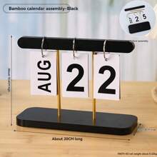 Creative Desktop Calendar Ornament, Wooden Flipping Perpetual Calendar, Simple Disassembly And Assembly Design, Office Desktop Calendar
