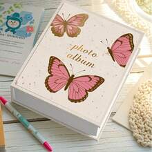 6-Inch Photo Album, 200 Pockets, Velvet Material, Cartoon Design, Suitable For Family And Friends - Capture Every Moment With Photos
