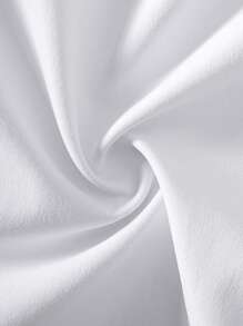 年轻男孩简约经典纯色学院风长袖衬衫 - 白色 - 查看 9