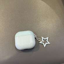 1 件独特可爱条纹保护壳适用于 Pro 第 1/2/3/4 代蓝牙耳机 - 彩色 - 查看 4