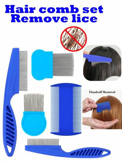 4pcs/3pcs Professional Lice & Flea Removal Comb Set, Dense Teeth Comb Set, Dandruff Removing Comb Set, Hair Lice Removal Comb, Hair Styling Kit, Hair Tool Kit, Hairstyling Set, Hair Accessories ,Hair Styling Tools