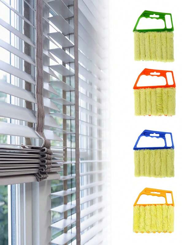 2pcs Super Practical! Blind Cleaning Brush, Multi-Functional Household Tool To Clean Curtains, Air Conditioners, Fans, Crevices, And Hard-To-Reach Areas With No Residue
