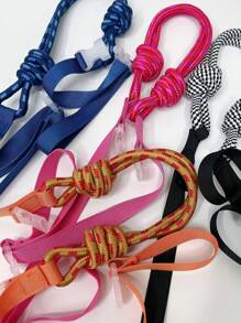 1 pieza Correa para el hombro de bolso de nailon, correa para el hombro con bordado, correa cruzada ajustable para el hombro, correa de hombro portátil, correa de hombro multifuncional y extensible para bolso miniatura - Multicolor - Ver 13