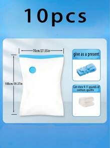 13/1 件真空密封压缩袋、真空储物袋、真空拉链袋、节省空间的行李袋、旅行压缩袋、可折叠衣物整理袋、衣柜储物袋，用于存放衣物、床上用品、冬装 - 节省 75% 空间、防潮防虫、返校季