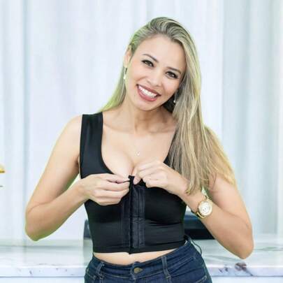 Sutiã  Top de Alta Compressão Pós-Cirúrgico