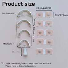 340/240/210/180Pcs Magnetic Nose Strips Or Nasal Dilators, Nose Tapes, Nasal Paches, Nose Clips, Designed To Help Sleep, Expand Nose, Reduce Snoring, Nasal Relief, Increase Airflow And Improve Sleep Quality, And Make Nose Breathing Better. They Are Oil-Free, Skin-Friendly And Sweat-Resistant. - 膚色 - 查看 18