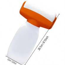 1pc 4-Inch Compact Plastic Wall Repair Roller Brush, Easy To Use, Convenient For Hanging And Painting, Ideal For Home Renovation Projects, Compact Design Plastic Structure Wall Painting Brush - Orange - View 5