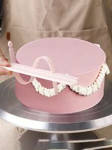 1pc Flip Cake Arc Ruler Decorative Marking Divider,Cake Arch Guide Tool,Aid Diy Cake Framing Tool,Round Lace Baking Measuring Pastry,Decorating Graduated Scale,Cake Piping Assistant, Arc-Shaped DIY Baking Tool For Home Use,Versatile Cake Decorating Tool,Baking Tools,Cake Accessories,With A Scale For Cream Decoration Skirt Edge Marker