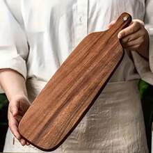 1 Stück Holz Schneidebrett, rechteckiges Serviertablett, in 3 Größen erhältlich: groß, mittel, klein, geriffeltes Holz Hackbrett mit Aufhängeloch, multifunktionales Hartholzbrett, geeignet für Küche Zuhause, Grillen, Dinnerparty, Geschenk zu Feiertagen, Küchenutensilien, Grillzubehör, strapazierfähiges Holz, perfekt für Weihnachten und Thanksgiving