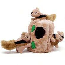Outward Hound Hide A Squirrel Plush Dog Toy Puzzle, XL - sóc - Xem 12