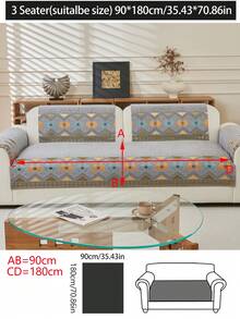 1 件四季沙发垫套，现代简约防滑沙发座椅保护套，防尘可洗沙发套，浅灰色柔软防褪色，宠物友好，适合 L 型沙发和 1/2/3/4 座沙发 - 淺灰色 - 查看 16