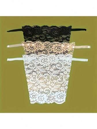 3 件/1 件优雅花卉防眩光胸垫 - 时尚舒适的内衣增强剂，女士蕾丝针织衬垫，颜色随机，夏季。