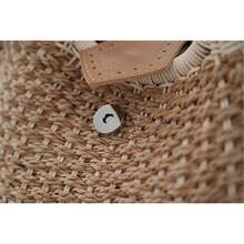Straw Bag For Women, Straw Bag, Handbag, Elegant White Woven Beach Bag - Perfect For Vacation, Beach Trips, Travel, Leisure Trips, White, One Size - 白色 - 查看 5