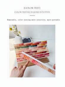 1 件亚克力透明指甲油展示板、美甲样品架、高端展示相册 - 彩色 - 查看 6