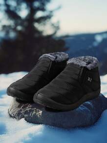 Botas de nieve con forro térmico y a prueba de agua, nuevas para otoño/invierno, ligeras, suaves, antideslizantes, de caña baja, cómodas, adecuadas para tallas grandes, parejas