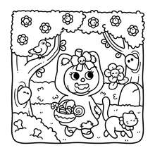 (96 Pages/225g) Thrilling Fun: Adult And Teen Coloring Book, Featuring Cute Yet Eerie Characters, Creating A Relaxing And Comfortable Atmosphere To Help You Unwind And Relieve Stress (Thrilling - Cute - Simple Coloring) - Multicolor - View 5
