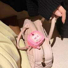 苹果粉色可爱蓝牙耳机壳软壳小镜子无线耳机保护套兼容Airpods 1/2 / Airpods Pro / Airpods 3 / Airpods Pro（第二代）保护套