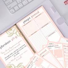 1PC Floral Prayer Journal Notebook - Protective Spiral Bible Study Planner With Guided Devotional Prompts & Gratitude Sections - Perfect For Women & Church Group Prayer Organizer