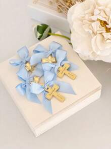 Custom Baptism Favor Tag, Acrylic Cross Name Tag, Christening Gift Label, Tags, Baptism Party Gift Tag, Gold Mirror Cross,Multi-Functional, Ornamental,Reusable,Exquisite,Stylish,High-Quality,Colorful,Modern,Custom,Personalized,Unique,Ideal Gifts For Him,Ideal Gifts For Her,Boyfriend,Dad,Girlfriend,Mom,Family,Friends,Tea Room,Home,Garden,Office,For Anniversaries,For Valentine's Day,For Mother's Day,For Birthdays,For Father's Day,For Graduation,For Weddings,For Housewarming,Xmas Decoration,Home Room Decor Gifts - Multicolor - View 3