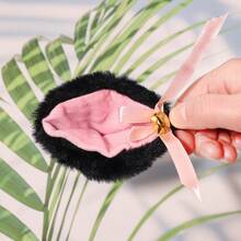 2pcs/Set Bell Cat Ear Faux Fur Cat Ear Hair Clips With Bells, Cat Ear Hair Accessories, Claw Clips, Hair Claws, Clips For Hair, Hair Slide, Hair Barrettes - Multicolor - View 2