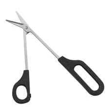 2pcs Long Handled Toe Nail Clippers Angled Scissors Cutters Chiropody Thick Large UK - Black - View 8