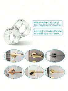 Door Handle Bumper Guard, Silicone Anti-Collision Doormat,Anti-Collision Ring For Door Handle, Wall Protector For Bedroom And Bathroom Door, Door Anti-Collision Suction Mat Door Suction Anti-Collision Grip Holder, Best Gifts For Birthday And Graduation