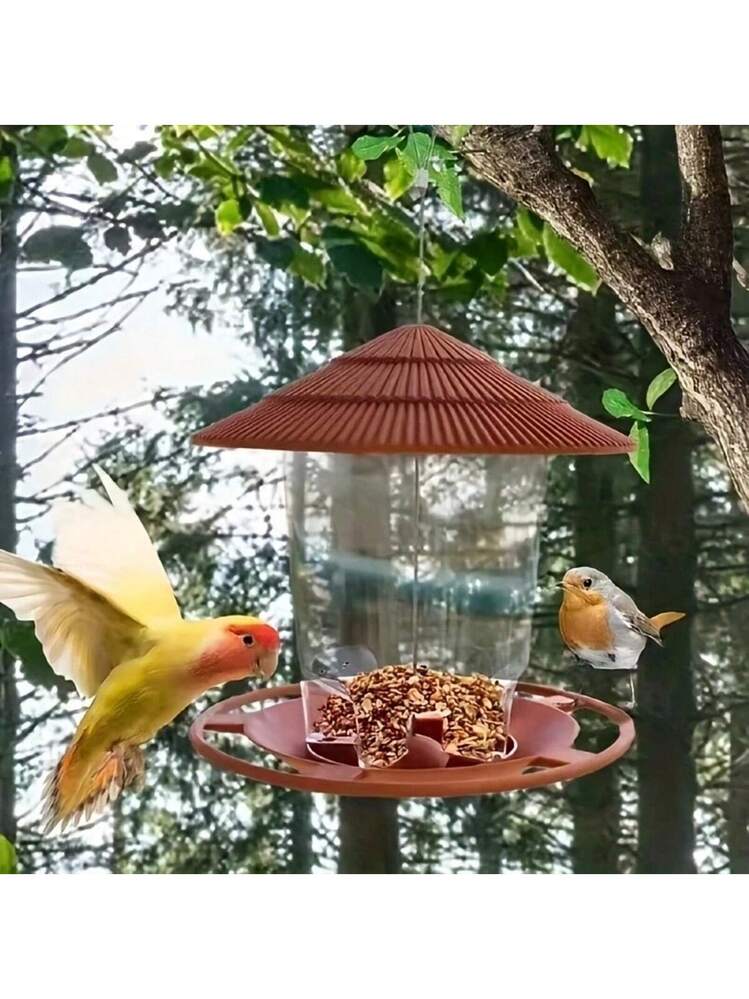 Mangiatoia per Uccelli, 2 in 1 XL Mangiatoia per Uccellini da Esterno & Abbevera