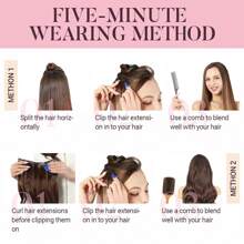 8 件/套 直发夹式接发 真人发 8 至 28 英寸 巴西雷米直发 巧克力棕色