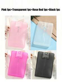 1/2/Pcs 20ml Refillable Portable Card Spray Bottle For Perfume,Refillable Perfume Spray Bottles, Hand Sanitizer, And Cosmetics, Protective Shell Included Travel Essentials Travel School School Supplies Holiday Camping Holiday Essentials Vacation Accessories Mini Perfume For Women Perfume For Men Beach Bottle Workout Travel Accessories Cruise Travel Bottles Travel Containers Travel Bottle - Multicolor - View 2