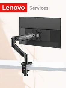 Lenovo Display Screen Stand, Adjustable Support Arm, Height And Angle Adjustable, Computer Stand Mechanical Arm, Display Heightening Frame, Screen Stand Compatible With 13-32 Inches.