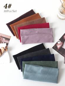 10 piezas Diademas casuales versátiles de unicolor y a rayas para mujeres, accesorios de moda para el cabello, herramientas para el cabello, accesorios de belleza, accesorios para el cabello rizado para mujeres, otoño, viaje, herramientas para el cabello, accesorios para mujeres, cosas para el cabello, otoño, accesorios para el cabello de mujeres, herramientas para el cabello, cosas para el cabello, cosas, accesorios de belleza, regalos, viaje, regalos para mujeres, cosas para el cabello, rellenos de calcetines