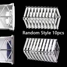 2pcs Hidden Junction Box Repair Kit, Wall Outlet Receptacle Electrical Box Fixer, Switch Socket Repair Set, Metal Steel Frame Mounting Design