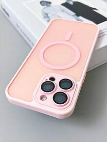 Ốp lưng từ tính cao cấp, mờ trong suốt, chống sốc, tương thích với iPhone 16 15 14 13 12 11 Pro Max, hỗ trợ sạc không dây MagSafe, chống nước, chống rơi vỡ, chống trầy xước, thích hợp làm quà sinh nhật. - Đỏ - Xem 12