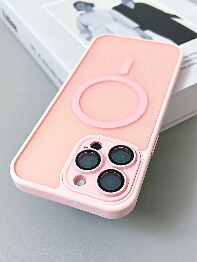 Magnetic Luxury Matte Translucent Armor Shockproof Case Compatible With IPhone 16 15 14 13 12 11 Pro Max For Magsafe Wireless Charge Cover Waterproof Anti-Fall Scratch Resistant - Red - View 12