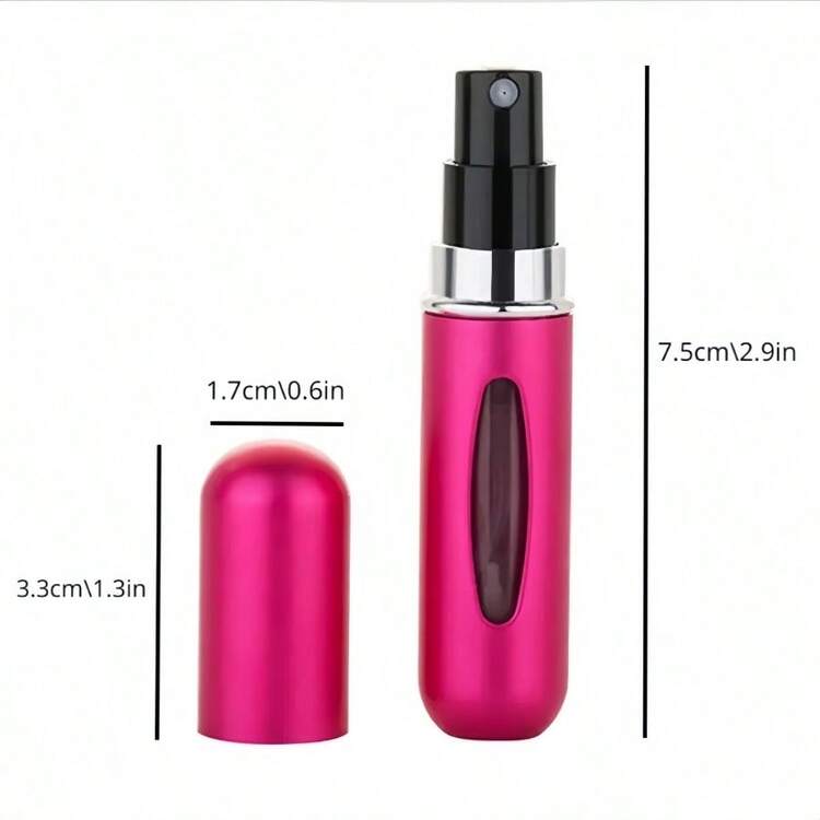 1 Piece Purple Push-Pull Perfume Dispenser Bottle, Bright Colors, Small And Convenient, Does Not Take Up Space, Suitable For Going Out And Traveling, Travel Perfume Bottle, Perfume Refillable Bottle, Perfume Refillable Bottle, Mini Perfume - 紫色 - 查看 11