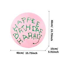 MINISO 哈利波特系列16号海格的蛋糕靠垫，创意蛋糕设计，柔软的毛绒材质，舒适的倚靠体验，客厅卧室放松必备，适合作为生日礼物或节日礼物 (1件) - 粉色 - 查看 9