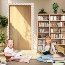 84Ft Boho Bulletin Board Borders, Boho Classroom Decorations, Retro Floral Daisy Sun Rainbow Dot Trim Borders For Teacher School Supplies Classroom Door Wall Decor, 6 Styles, Brown