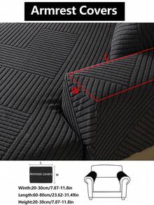 1 件弹力沙发套，防滑全覆盖沙发座套，4 季通用沙发垫套，毛绒布艺加厚沙发毯，可机洗，防尘，宠物友好，装饰性沙发保护套，可调节，适用于转角沙发、卧室、办公室、客厅、L 型沙发和 1/2/3/4 座 - 深灰色 - 查看 20