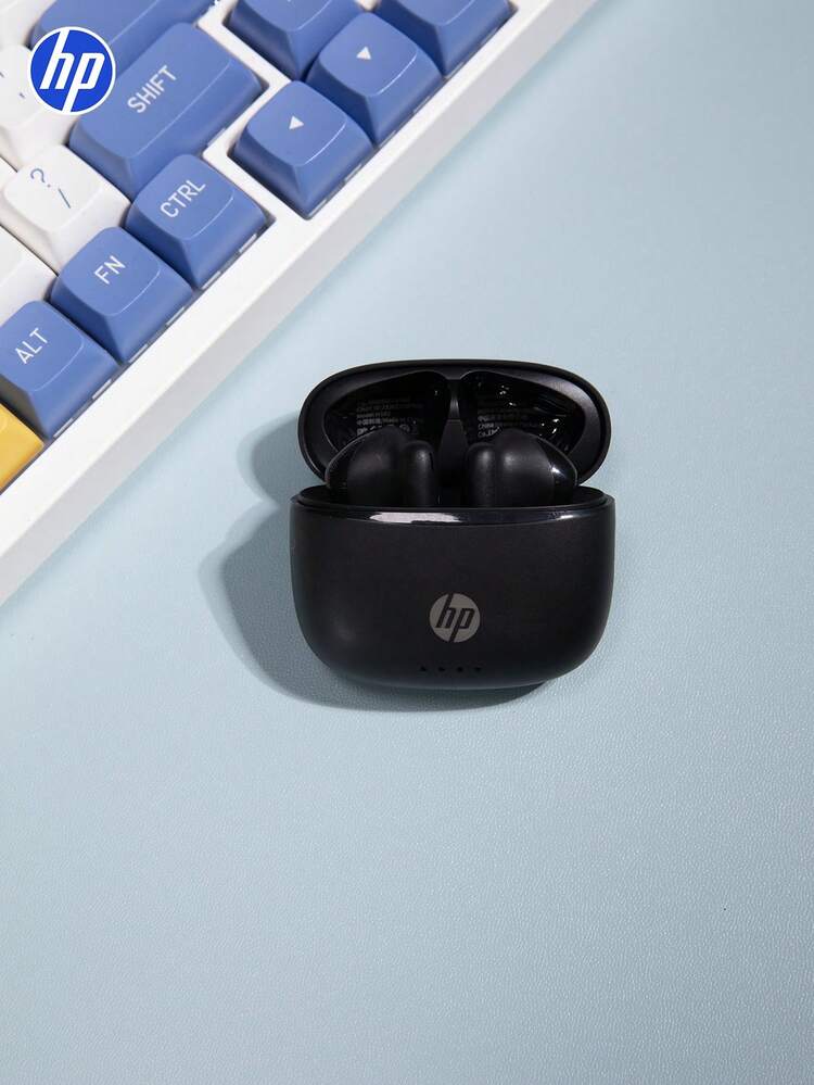 HP Wireless Earbuds True Wireless In-Ear Noise-Proof Headphones Compatible With Apple, Android And Other Devices, Cute Gift With The Storage Bag - H10J+ Headphone Storage Bag - View 1