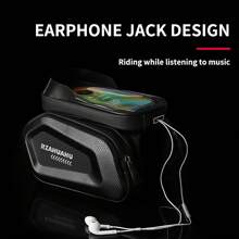 Large Capacity High-Quality Bicycle Handlebar/Saddle Bag - Adjustable Installation, Suitable For Mountain Bike Handlebars, Durable Black Cycling Gear, Can Safely Store Phone, Keys, Essentials, Suitable For Night Riding | High Visibility Material, Bicycle Accessories