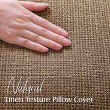 1 Vỏ gối trang trí bằng vải lanh trơn màu, thích hợp cho ghế sofa phòng khách, phòng ngủ, văn phòng - Màu Khaki - Xem 6