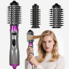 2 en 1 Boucleur de cheveux rotatif et peigne, Sèche-cheveux et coiffeur électrique 2 en 1, 1000W Sèche-cheveux avec revêtement en céramique, conception ergonomique avec tête de brosse de rechange et combo bouclage pour tous types de cheveux, outil de coiffure moelleux, cadeaux de rentrée scolaire