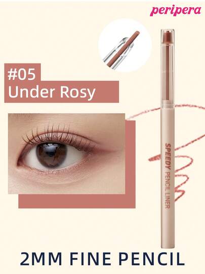 Peripera 韩式美妆高效眼线笔，凝胶质地，2mm细笔尖，高显色度，色彩浓郁，质地顺滑，持久不晕染，哑光妆效，防水防汗，适合日常及韩式妆容