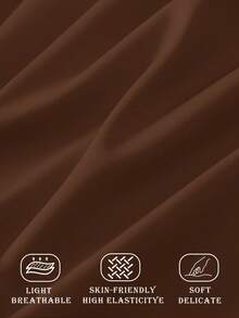 无缝弹力短裤，丝滑冰丝不走光短裤，防摩擦舒适不卷边女士内裤，女士内衣，女士三角裤，适合春夏穿着 - 棕色 - 查看 6