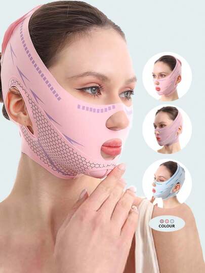 1pc Women Face Bandage Mask, Suitable For Daily, Home, Office Or Gym Wear