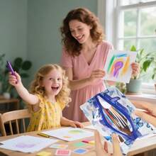 1 Peça Bolsa de Toucador de Viagem Transparente e À Prova d'Água, Necessaire de Maquiagem Reutilizável e Lavável, Estojo de Lápis, Conveniente para Armazenar Itens Essenciais de Viagem, Pequeno Presente Fofo Adequado para Aniversário, Casamento, Festa, Natal, Halloween, Ação de Graças, Carnaval, Formatura, Volta às Aulas, Materiais Escolares, Estojo de Lápis, Bolsa de Lápis, Mochila, Papelaria - borboleta azul - Visão 5