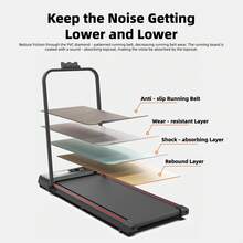 Walking Pad Treadmill , Folding Treadmill, 12km/H Lightweight Running Machines For Home Office With LED Display, No Assembly - UK Plug(220-240V) - View 5