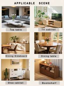 1pc Gray Geometric Wave Pattern Table Runner, Bohemian Minimalist Style, Machine Washable, Suitable For Sideboard, Shoe Cabinet, Cabinet Cover, Kitchen, Dining Room, Dining Gathering, Picnic, BBQ, Camping, Outdoor, Holiday, Party Decor, Home Decor, All Seasons, Autumn Decor